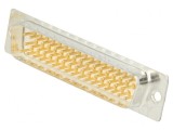Conector D-Sub 50-Pin Mufă Tată Aurit pentru Lipire pe Cablu