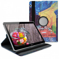 Husa pentru Huawei MediaPad T3 10, Piele ecologica, Multicolor, 43414.09 foto
