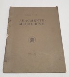 Carte veche anul 1925 FRAGMENTE MODERNE - Tudor Vianu - Cultura Nationala