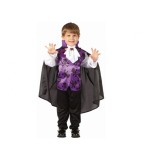 Costum carnaval Vampir Mov pentru copii, marime 92/104 cm (3-4 ani)