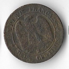 Moneda 2 centimes 1862 BB - Franta