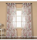 Set 2 perdele, ConceptSeller model floral, multicolor, 140x260 cm, Oem