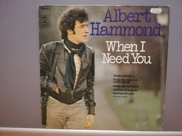 Albert Hammond &ndash; When I Need You (1977/CBS/RFG) - VINIL/Vinyl/