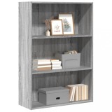 vidaXL Bibliotecă, gri sonoma, 80x30x114 cm, lemn prelucrat 857936