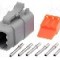 Conector auto, ATM, 6 pini, AMPHENOL - ATM06-6S-KIT01