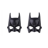 Cumpara ieftin Set doua masti Batman DEPOX&reg;, plastic, 22 cm x 15 cm, negru, marime universala