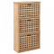 Gossi dulap depozitare pantofi, 55 x 20 x 104 cm, lemn masiv de nuc