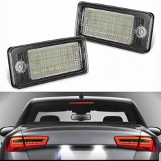 Lampi LED numar DEDICATE AUDI A3 A4 A6 A8 Q7 RS4 RS6 S3 S4 S8