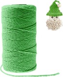 Bobina macrame Jaspond, bumbac, verde, 2 mm x 100 m