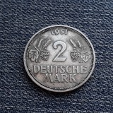 1e - 2 Mark 1951 G Germania / an unic de batere, Europa