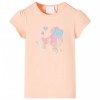 Tricou pentru copii, portocaliu deschis, 140 10588, vidaXL