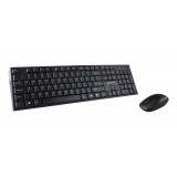 Cumpara ieftin Kit Tastatura + Mouse Serioux, Wireless, 2.4G Hz, Receiver USB Nano, Senzor Optic, 1200 Dpi, 104 Taste, Black