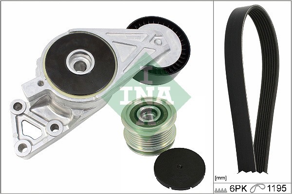 INA 529 0470 20 Set curea transmisie cu caneluri