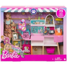 Barbie set de joaca magazin accesorii animalute