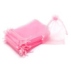 Săculeți organza dreptunghiulari 9x12cm (set 100 buc) - Roz