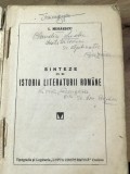 X. CRT Interbelica - Sinteze de Literatura Roamana