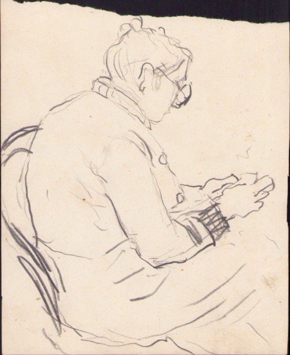 HST A1625 Schiță de Dimitrie &quot;Puiu&quot; Eitel nesemnată