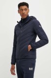 EA7 Emporio Armani geaca de puf barbati, culoarea albastru marin, de tranzitie, PNE1Z.8NPB14