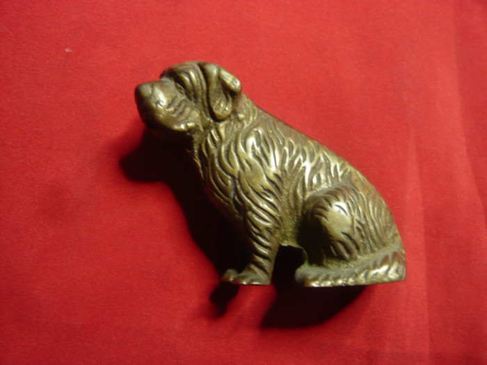 Statueta veche miniatura - Catel , bronz ,L=7cm