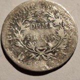 Franța demi 1/2 franc An 4 argint Napoleon l