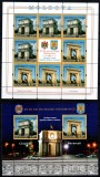 Romania 2011, LP 1918 c + 1918 d, Emisiune comuna Moldova - Romania, 20 de ani de relatii diplomatice, minicoala de 8 timbre si 1 vinieta + bloc, MNH!