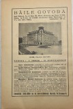 1931 Reclamă Baile Govora / Hotel Palace Govora / stabiliment balnear ape minerale / istoria publicitatii romanesti / turism interbelic jud Valcea