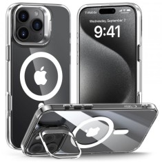 Husa MagSafe pentru Apple iPhone 16 Pro, Tech-Protect, Magstand, Transparenta