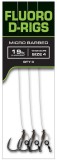 Carlige Legate Fox Carp Ready Rigs Fluoro D-Rig, Nr.6, 3buc/pac