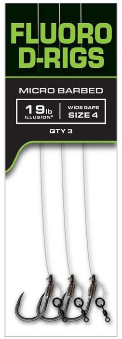 Carlige Legate Fox Carp Ready Rigs Fluoro D-Rig, Nr.6, 3buc/pac