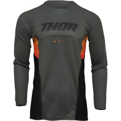 Tricou atv/cross Thor Pulse React, culoare army/negru, marime S Cod Produs: MX_NEW 29106523PE foto