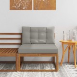 vidaXL Canapea Medie pentru Exterior Lemn Solid de Acacia natural 900533