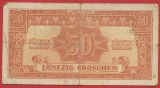 Bancnota Austria 50 Groschen Alliierte Militarbehorde SERIE 1944