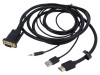 Cablu HDMI 1.4 2m Negru Vention HDMI - HDMI Nichelat Aurit