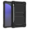 Husa pentru Samsung Galaxy Tab S9 FE + Folie - Techsuit Rugged TabShell - Black