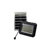 Set proiector LED cu panou solar ZS56012, telecomanda