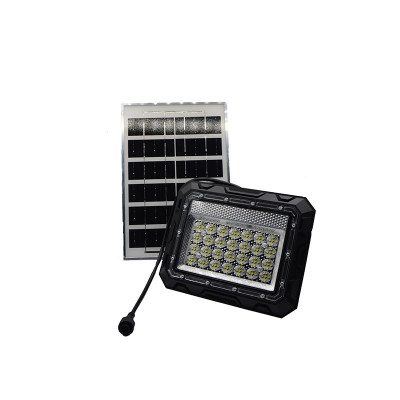 Set proiector LED cu panou solar ZS56012, telecomanda foto