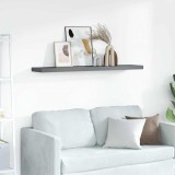 vidaXL Raft de perete suspendat, gri extralucios, 120x23,5x3,8 cm, MDF 323799
