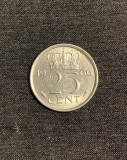 Moneda 25 cenți 1966 Olanda, Europa