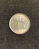 Moneda 25 cenți 1966 Olanda