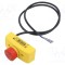 Casetă de comandă ABB SMILE 1 buton cap ciupercă IP65 NC x2