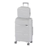 Cumpara ieftin TraveLux Voyager III gurul&oacute;s bőr&ouml;nd szett sz&uuml;rke
