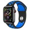 Ceas Smartwatch Techstar? T55, 1.3 Inch IPS, Monitorizare Cardiaca, Tensiune, Sedentarism, Bluetooth 5.0, (2 Curele, Albastru + Negru) Albastru/Negru