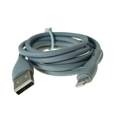 Cablu USB cu conector compatibil tip lightning, Jellico A14, 3.1A, lungime 100 cm, in blister, gri foto