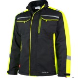 Jacheta de iarna Classic-vis cu elemente reflectorizante negru galben