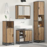 Cumpara ieftin Set de mobilier pentru baie 3 buc. Stejar Artizanal