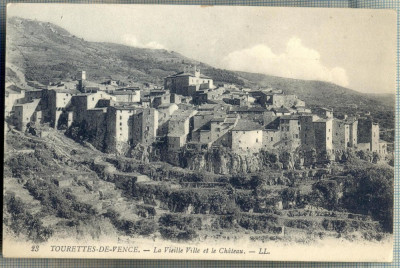 AD 481 C. P. VECHE -TOURETTES-DE-VENCE -LA VIEILLE VILLE ET LE CHATEAU -FRANTA foto