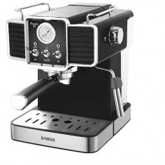 Espressor Samus BARISTA 20, 1350 W, 20 Bari, 1500 ml Rezervor apa, Negru/Inox