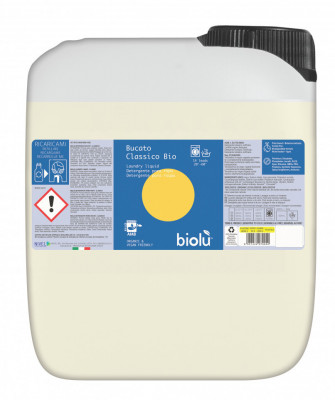 Detergent ecologic lichid pentru rufe albe si colorate lamaie 5L Biolu foto
