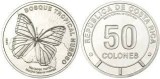 Costa Rica 1993 - 50 colones, fluture, UNC
