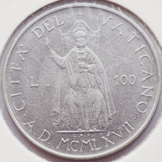 3111 Vatican 100 Lire 1967 Pavlvs VI km 98